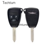 with battery clamp 3 button remote key shell for Chrysler